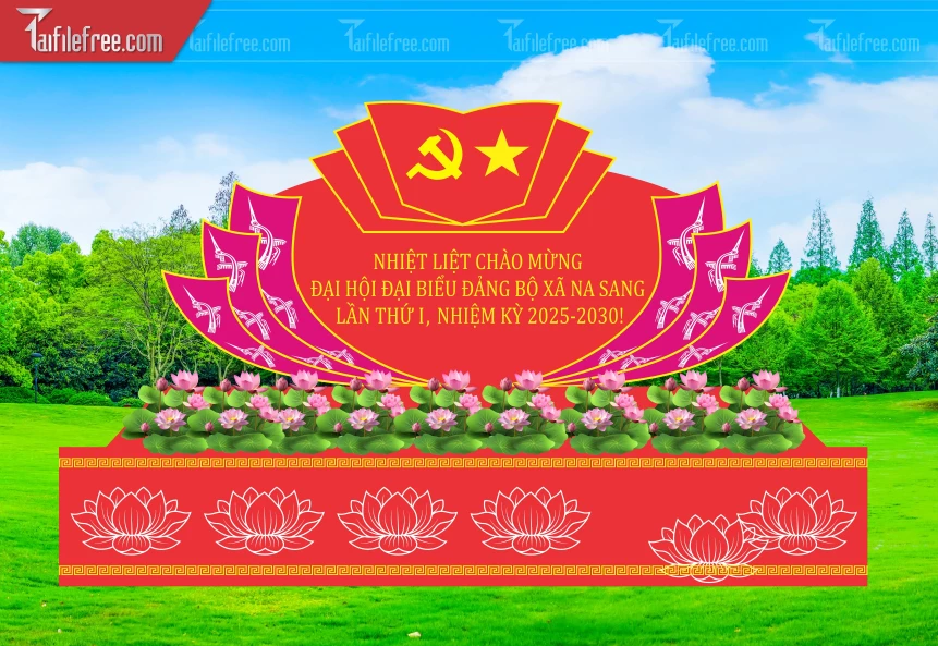 Nhiệt Liệt Chào Mừng Đại Hội Đại Biểu Đảng Bộ Xã Na Sang Lần Thứ I_TD375