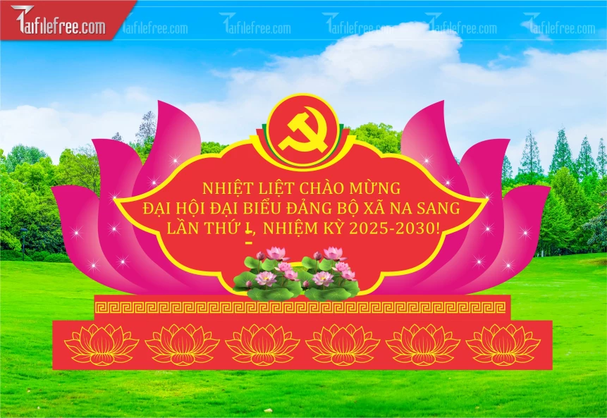 Nhiệt Liệt Chào Mừng Đại Hội Đại Biểu Đảng Bộ Xã Na Sang Lần Thứ I_TD376