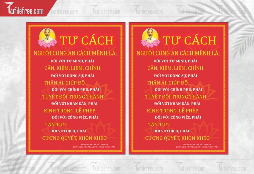 Tư Cách Người Công An Cách Mệnh_TD381