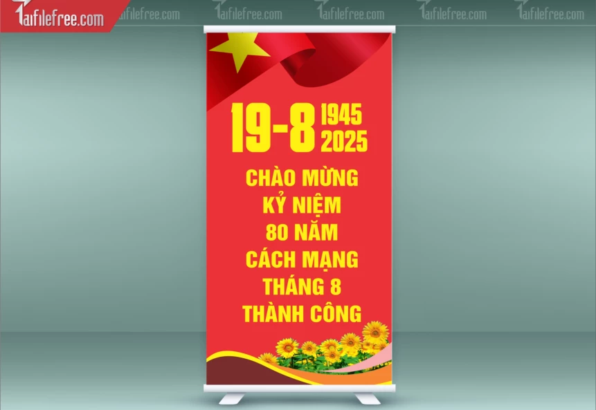 Poster Chào Mừng Kỷ Niệm 80 Năm Cách Mạng_TD432