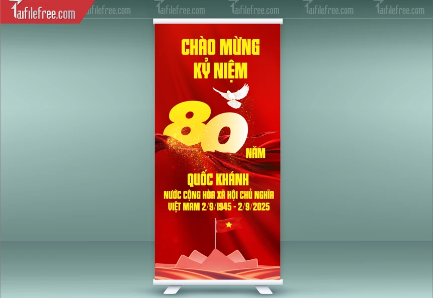 Poster Chào Mừng Kỷ Niệm 80 Năm Cách Mạng_TD440
