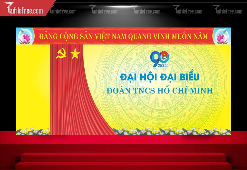Background Đại Hội Đại Biểu Đoàn TNCS Hồ Chí Minh_TD447