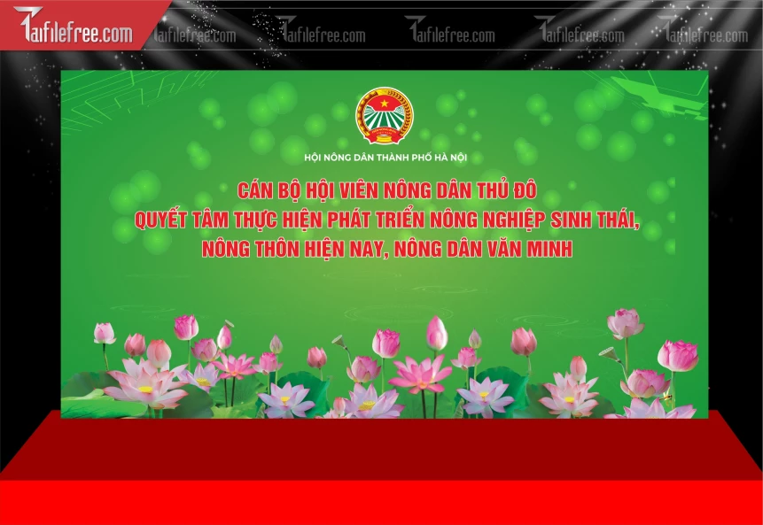 Phông Maket Đại Hội Nông Dân_TD483