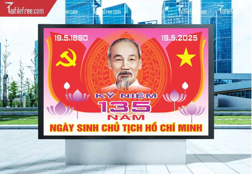 Banner Mừng Ngày Sinh Chủ Tịch Hồ Chí Minh_TD490