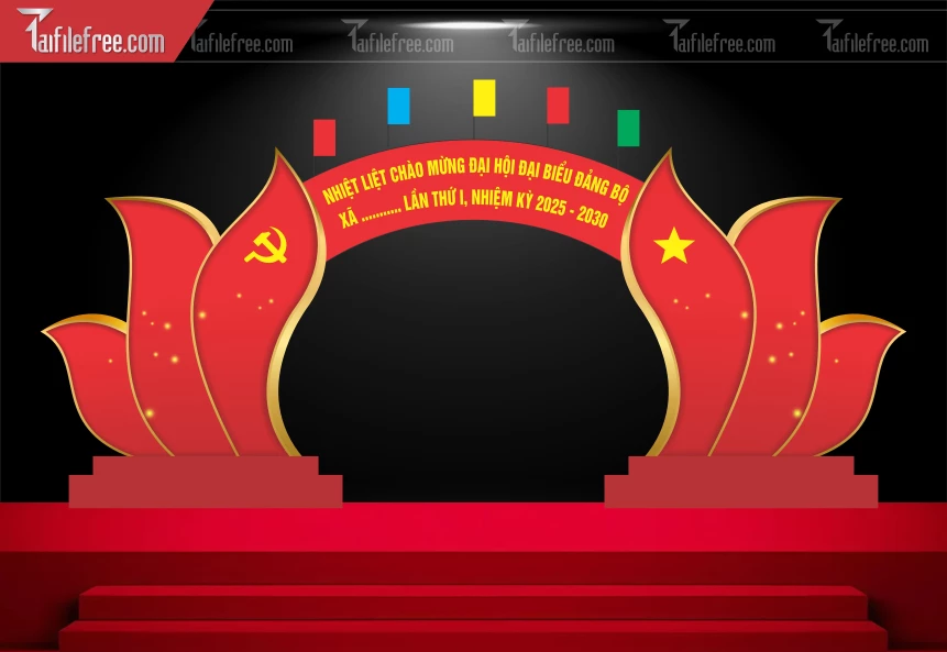 Cổng Chào Mừng Đại Hội Đảng Bộ_TD497