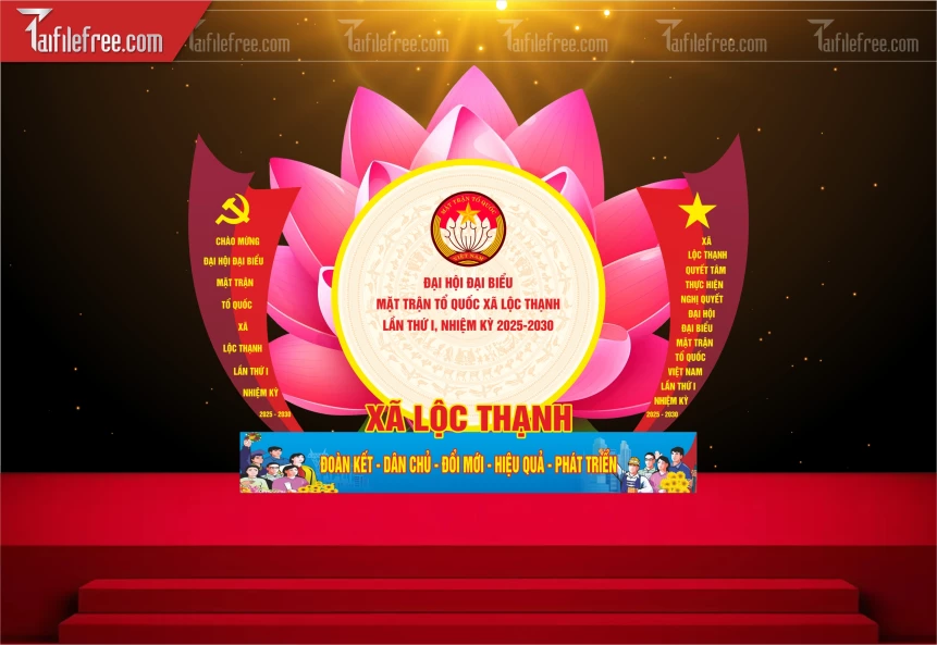 Bục Checkin Đại Hội Đại Biểu Mặt Trận Tổ Quốc_TD513