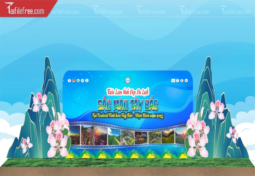 Tiểu Cảnh Checkin Triển Lãm Ảnh Du Lịch Tây Bắc. (Điện Biên)_TD523