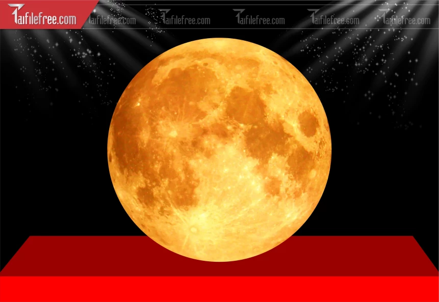 File Mặt Trăng - Trăng Tròn In Uv Làm Hộp Đèn_TD536