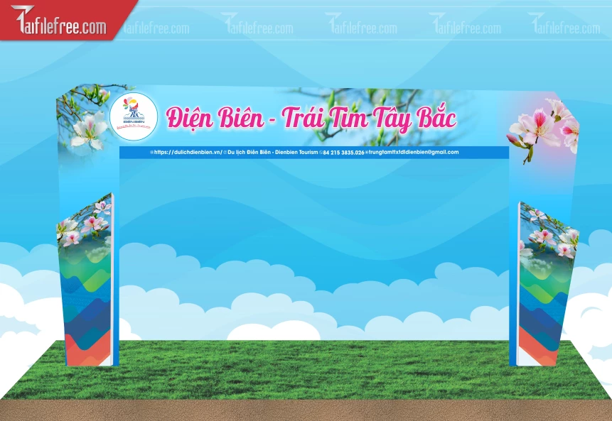 Cổng Tiểu Cảnh Checkin Triển Lãm Ảnh Du Lịch Tây Bắc (Điện Biên)_TD537