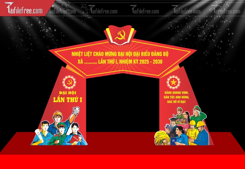 Cổng Nhiệt Liệt Chào Mừng Đại Hội Đại Biểu_TD540