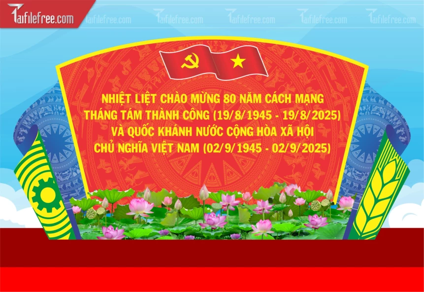 Background Đảng Bộ Fomix, Quốc Khánh Nước CHXHCN Việt Nam_TD543