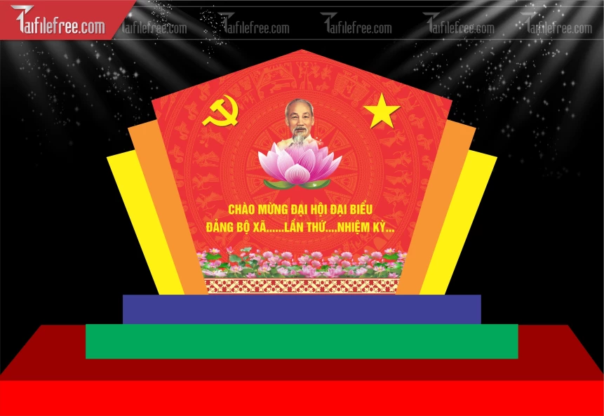 Biểu Trưng Chào Mừng Đại Hội Đại Biểu Đảng Bộ_TD552