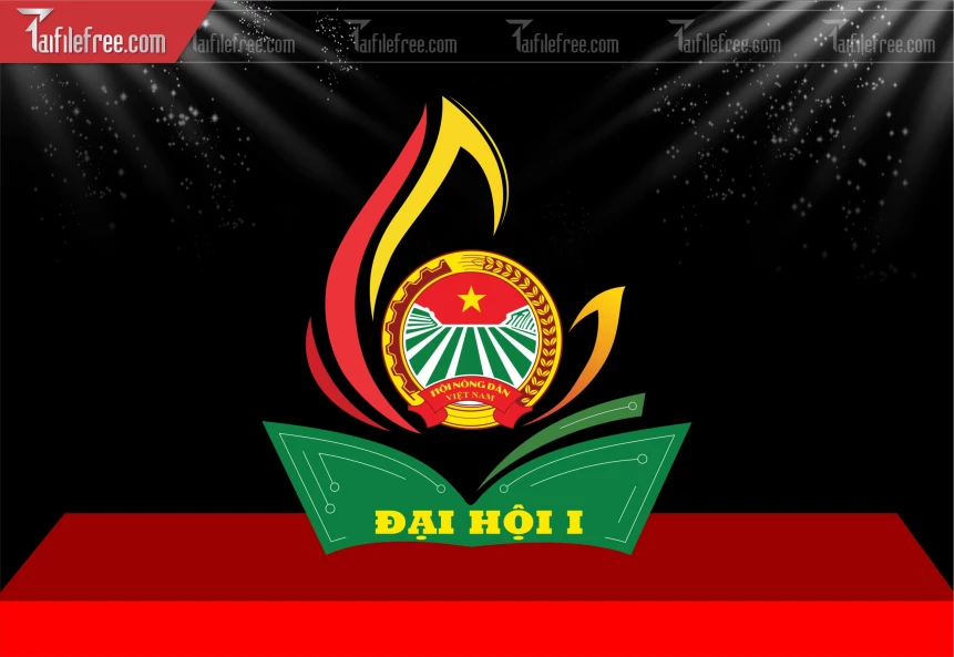 Vector Logo Đại hội Hội Nông Dân Xã_TD574