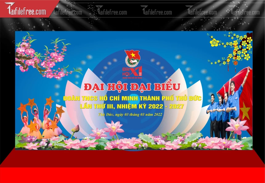 Phông Nền Đại Hội Đại Biểu_TD585