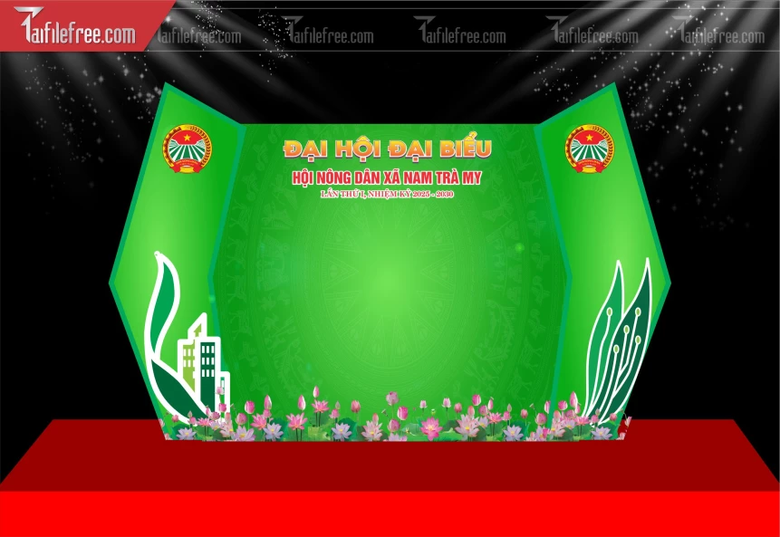 Phông Nền Trang Trí Đại Hội Đại Biểu_TD587