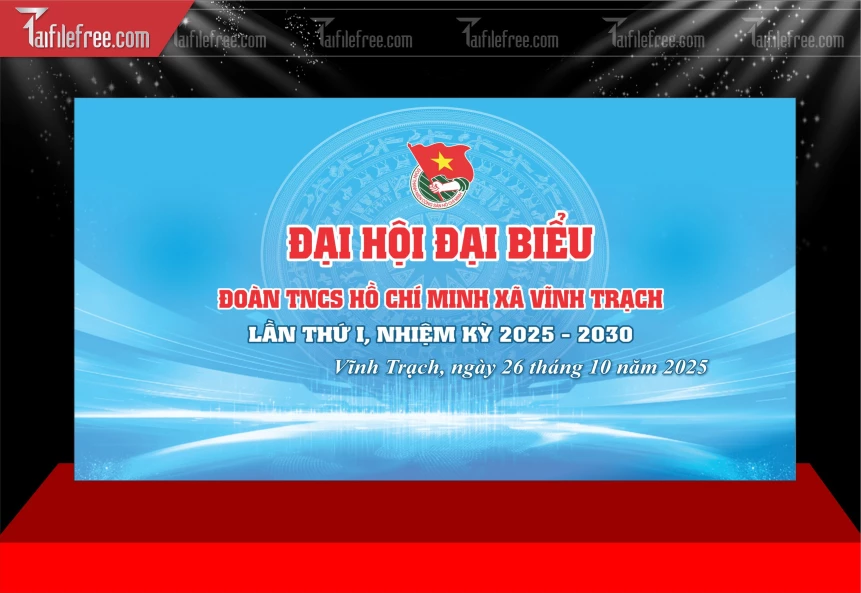 Phông Nền Đại Hội Đại Biểu_TD589