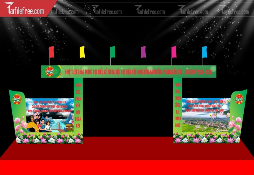 Mẫu Cổng Chào Đại Hội Nông Dân_TD597