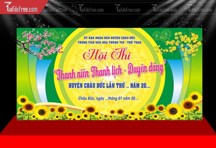 Phông Nền Hội Thi Thanh Niên Thanh Lịch_TD600