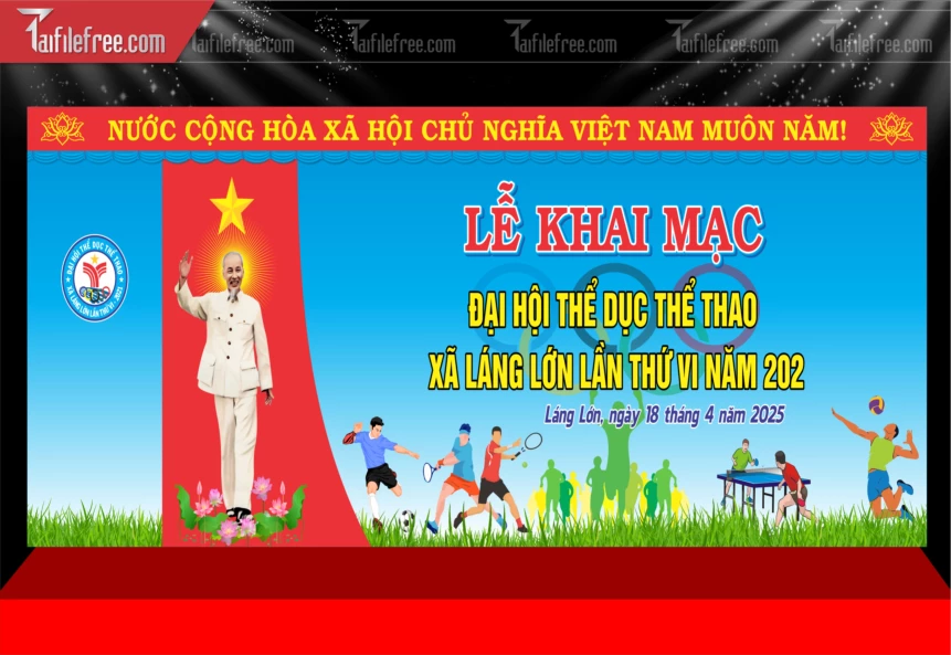Phông Nền Lễ Khai Mạc_TD601