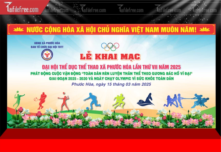 Phông Nền Lễ Khai Mạc_TD603