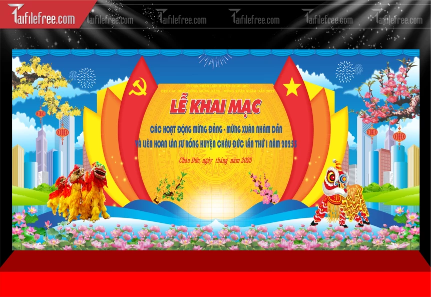 Phông Nền Lễ Khai Mạc_TD605