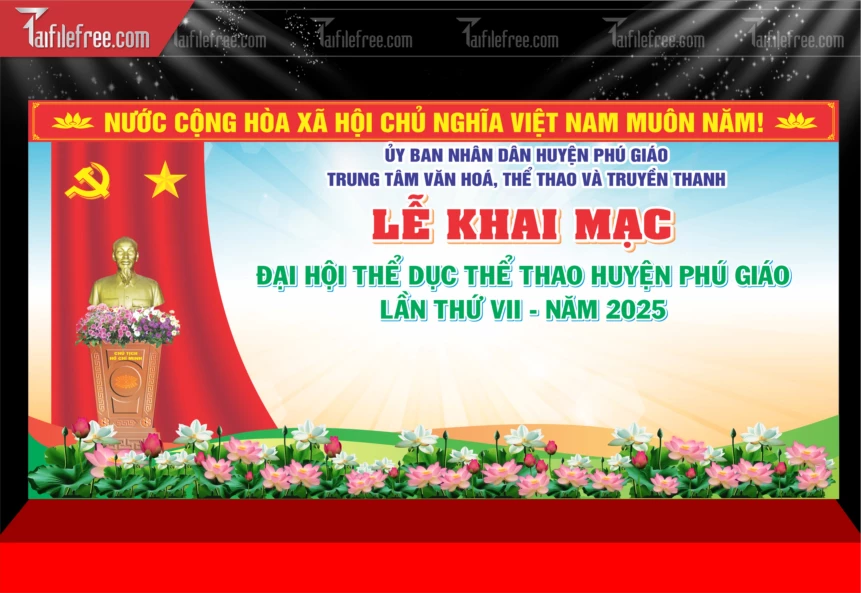 Phông Nền Lễ Khai Mạc_TD607
