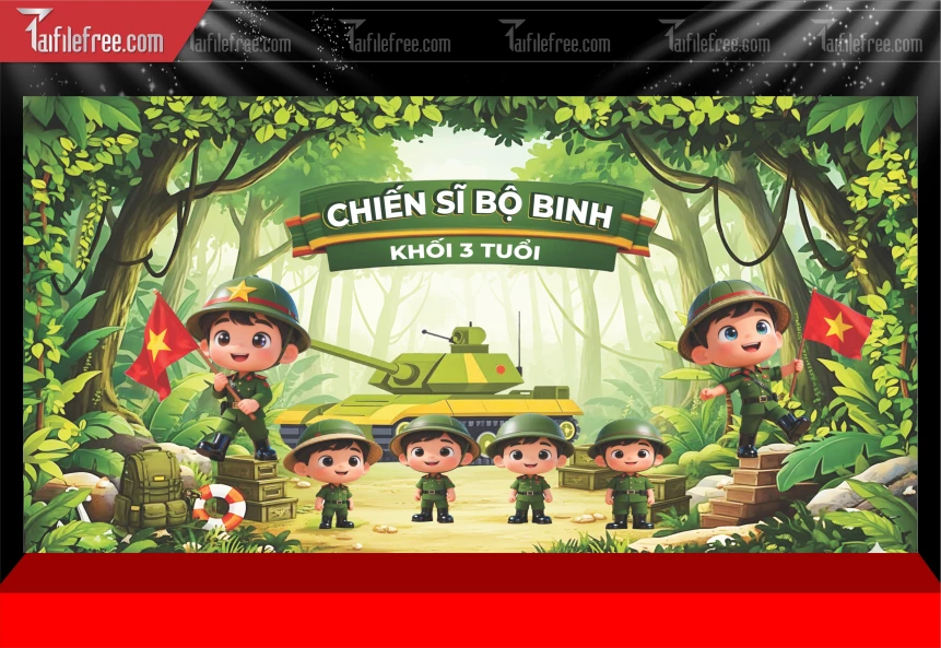 Mẫu Phông Nền Chiến Sĩ_TD630