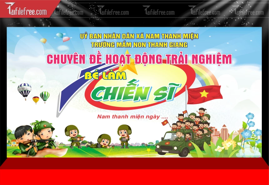 Mẫu Phông Nền Chiến Sĩ_TD631
