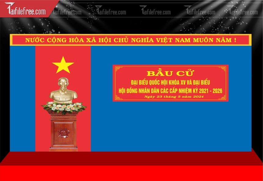 Mẫu Phông Nền Bầu Cử_TD685