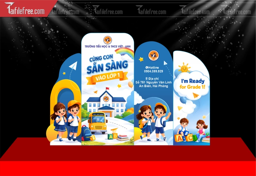 Background Trường Tiểu Học_TD691