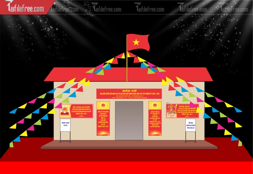 Mẫu Trại Nhiệt Liệt Chào Mừng Ngày Bẩu Cử_TD714