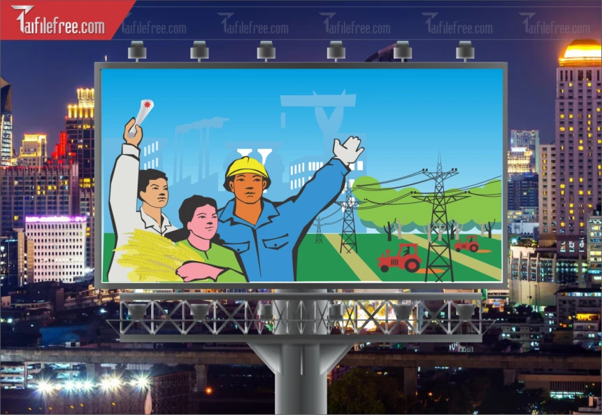 Pano Cổ Động Nông Thôn Mới TDM33