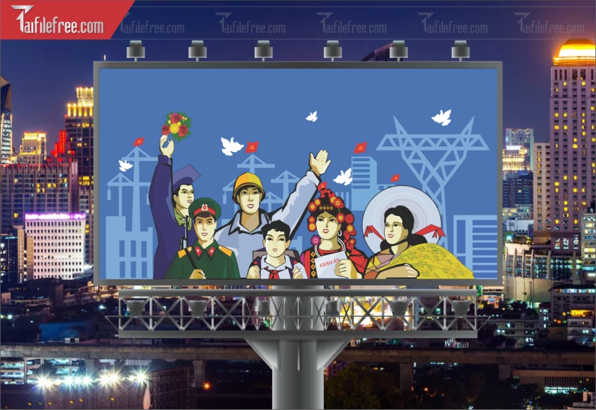 Pano Cổ Động Nông Thôn Mới TDM34