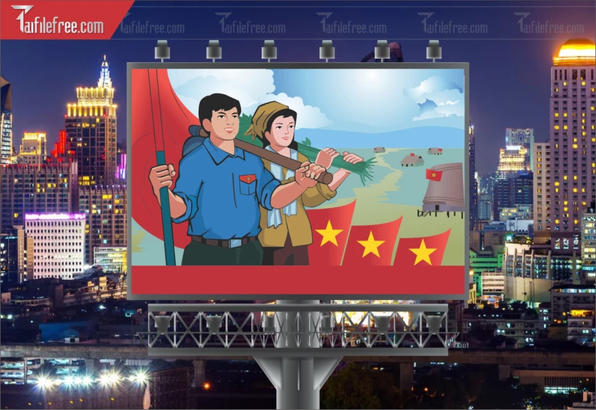 Pano Cổ Động Nông Thôn Mới TDM37