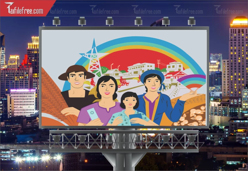 Pano Cổ Động Nông Thôn Mới TDM38