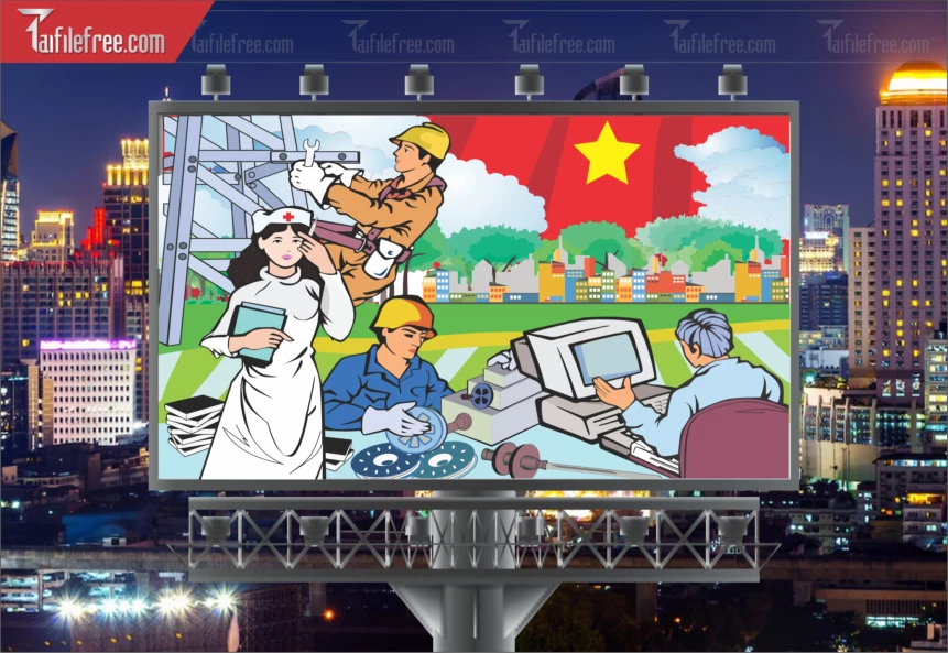 Pano Cổ Động Nông Thôn Mới TDM39