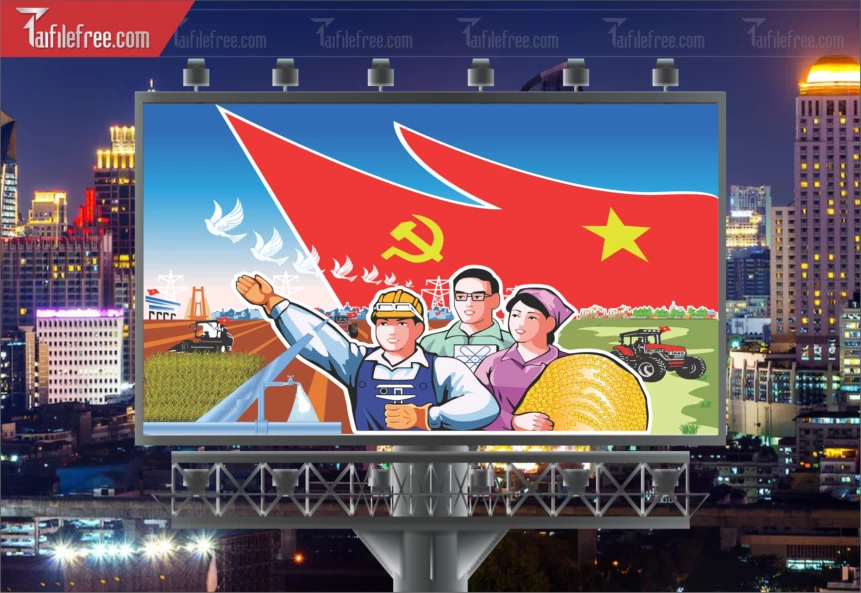 Pano Cổ Động Nông Thôn Mới TDM41