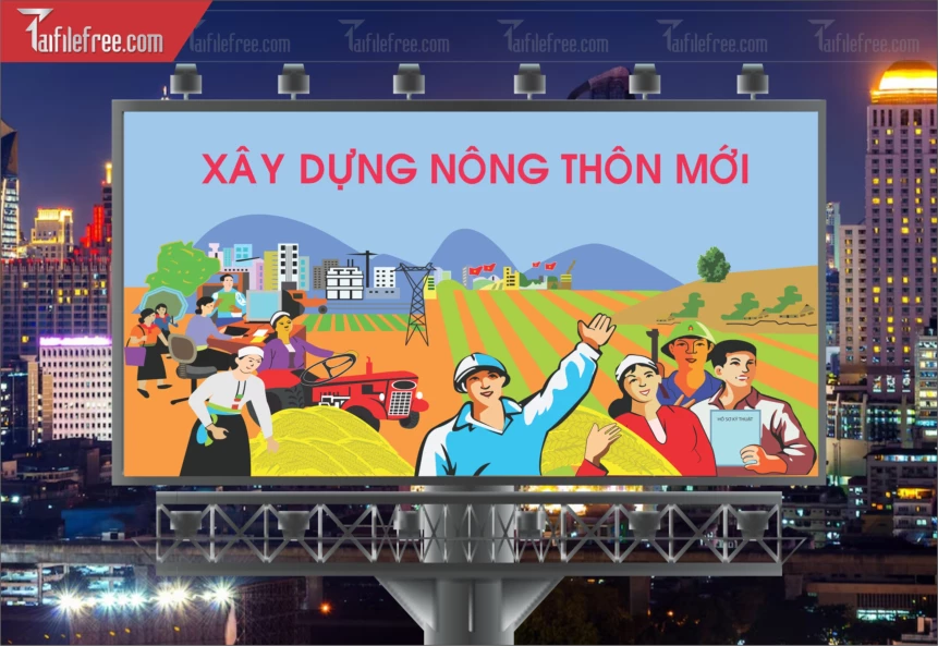 Pano Cổ Động Nông Thôn Mới TDM47