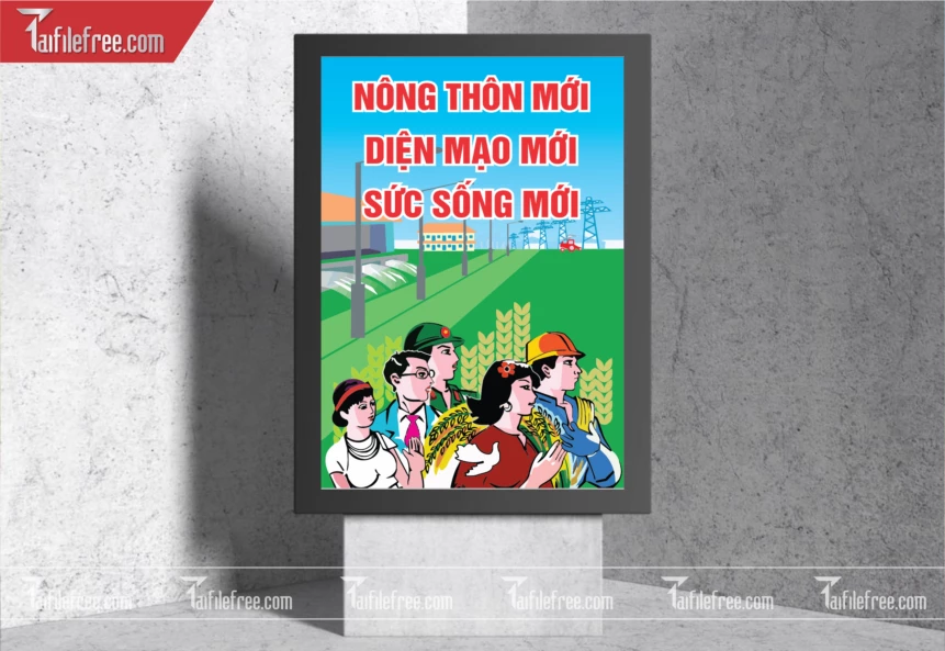 Pano Cổ Động Nông Thôn Mới TDM55