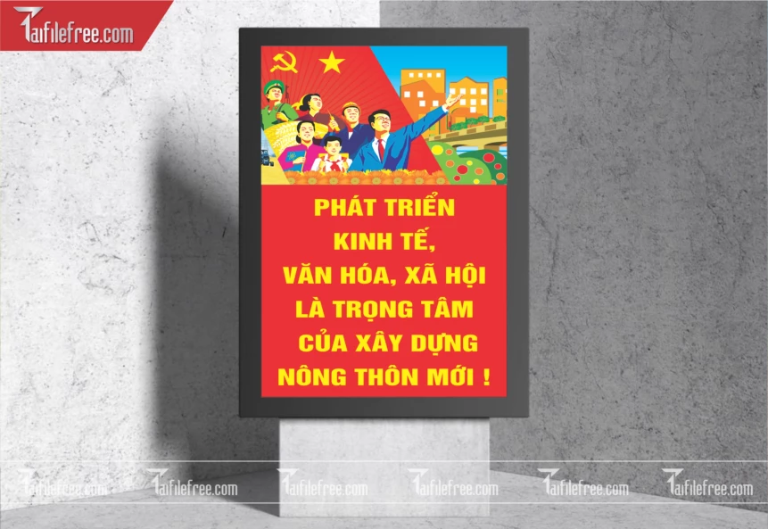 Pano Cổ Động Nông Thôn Mới TDM56