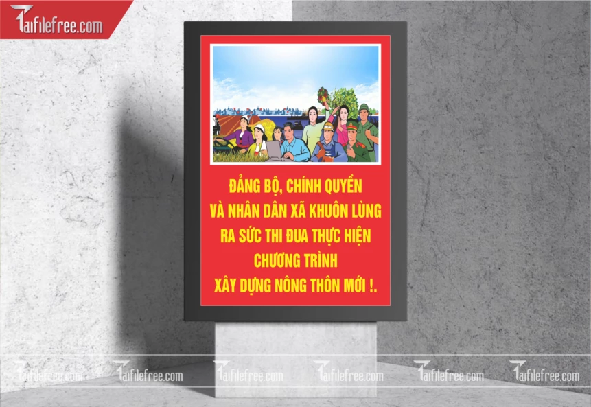 Pano Cổ Động Nông Thôn Mới TDM57