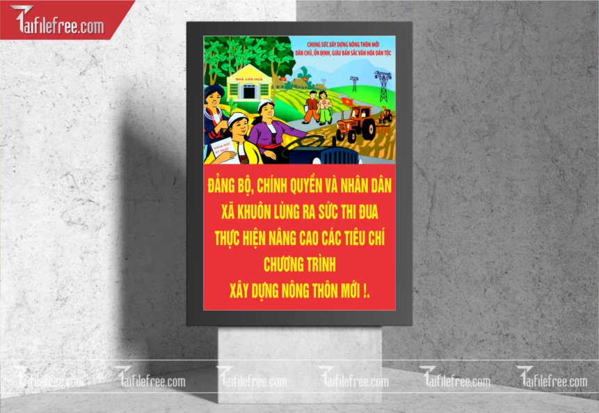 Pano Cổ Động Nông Thôn Mới TDM58