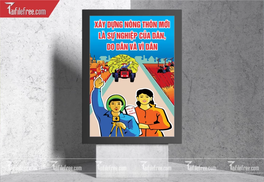 Pano Cổ Động Nông Thôn Mới TDM59