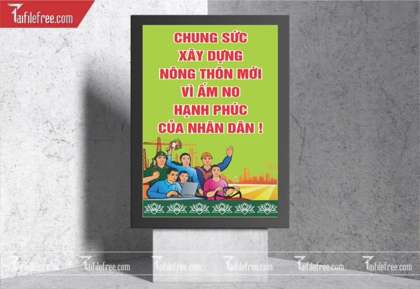 Pano Cổ Động Nông Thôn Mới TDM60