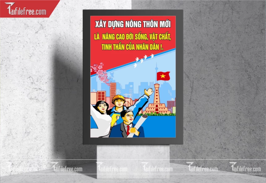 Pano Cổ Động Nông Thôn Mới TDM61