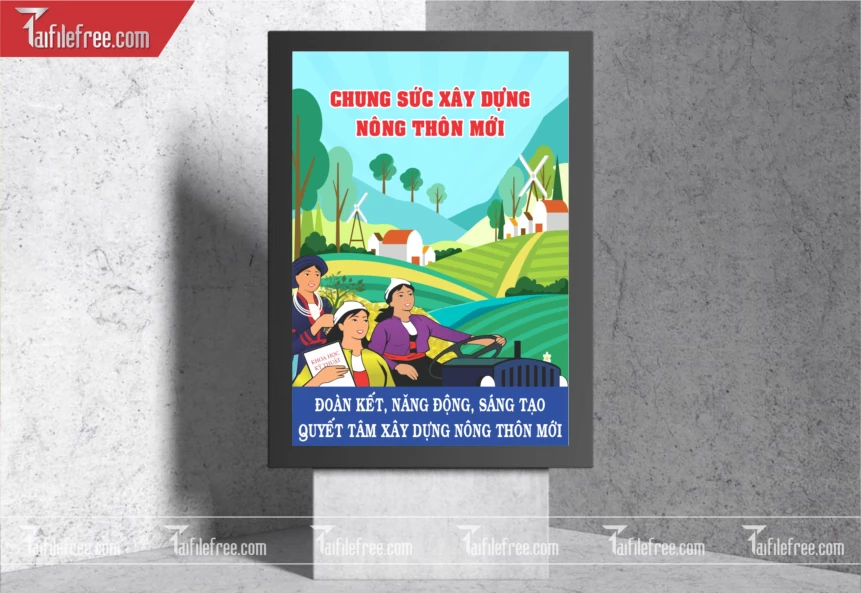 Pano Cổ Động Nông Thôn Mới TDM62