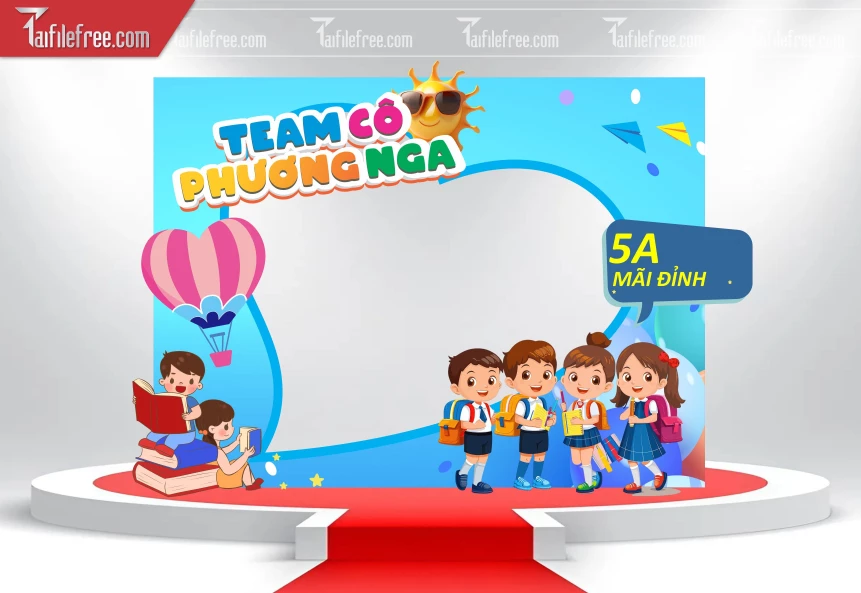 Khung Checkin Team Cô Phương Nga 5A Mãi Đỉnh_TH63