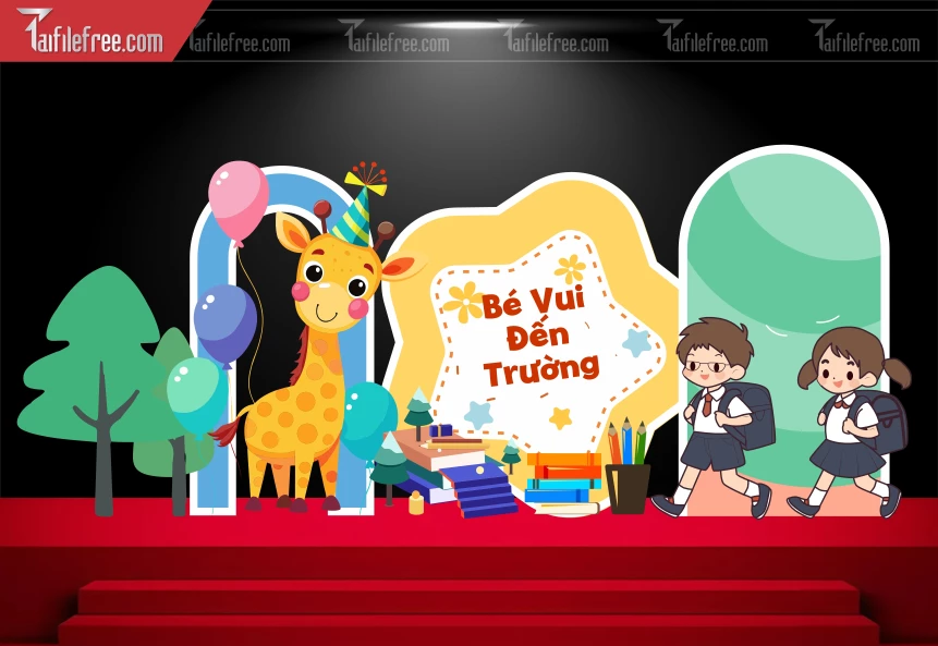 Background Bé Vui Đến Trường_TH66
