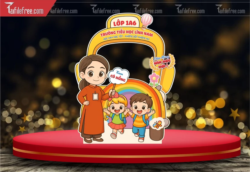 Khung Checkin Chào Năm Học Mới Team Cô Hồng_TH67