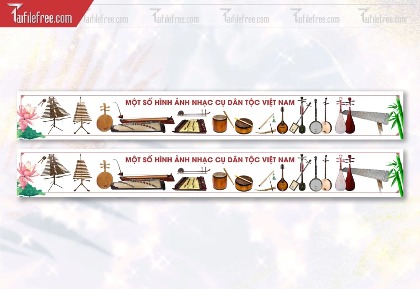 Tranh Một Số Hình Ảnh Nhạc Cụ Dân Tộc Việt Nam_TH76